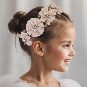 Clothing accessory: The Pretty Petunia Girls Flower Headband