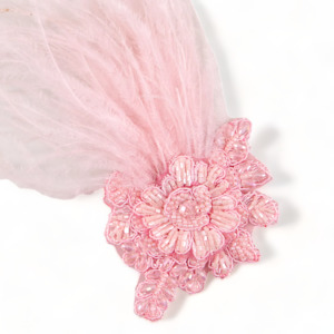 Clothing accessory: The Lotus Girls Pink Flower Barrette