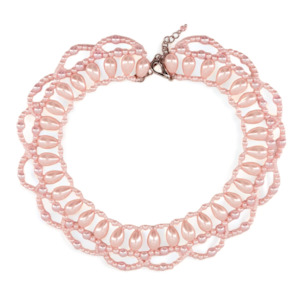 Clothing accessory: The Queen Victoriana Girls Pink Necklace