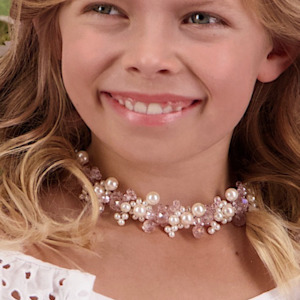 The Pink Only In Name Pearl & Crystal Designer Necklace