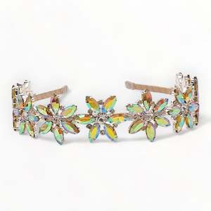 The Aurora Rainbow Diamante Headband