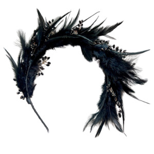 The Flaminca Feather and Crystal Headband