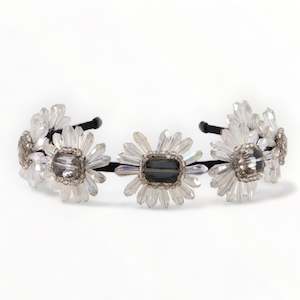 The Seraphina Crystal Flower Designer Headband