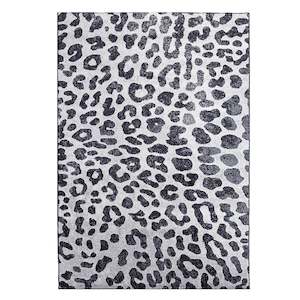 Asana Leopard Black/White Rug