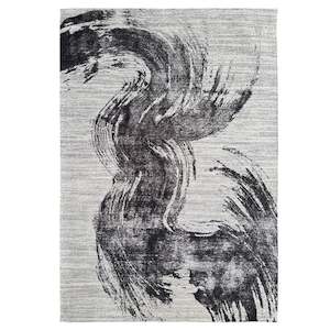 Floor covering wholesaling: Monet Black/Cream Rug