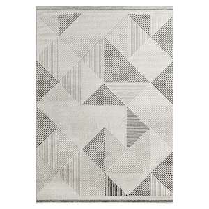 Floor covering wholesaling: Piper Geo Cream/Dark Grey Rug