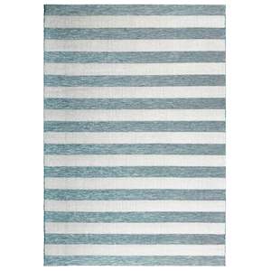 Coast Outdoor Stripe Blue Rug