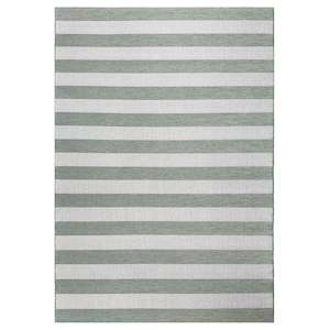 Coast Outdoor Stripe Green Rug