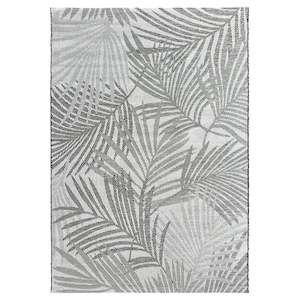 Milos Palm Charcoal Rug