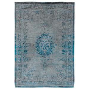 Fading World Medallion Grey Turquoise 8255