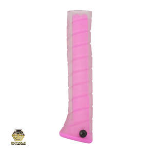 Martinez M1/M4 REPLACEMENT GRIP - CLEAR OVERLAY/PINK INSERT