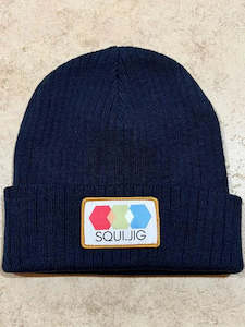 Squi Jig: Squi.Jig Navy Beanie