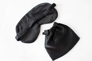 Silk Eye Mask Black