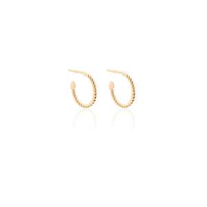 Superfine: Superfine / Mini Rope Hoops / Gold