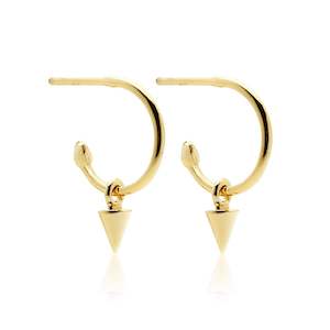 Superfine / Mini Spike Hoops / Gold