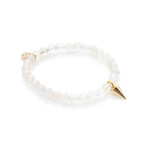 Love Hate / Bracelet / Rose Quartz + Gold