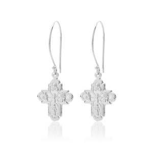 Super Cross  / Earrings / Silver