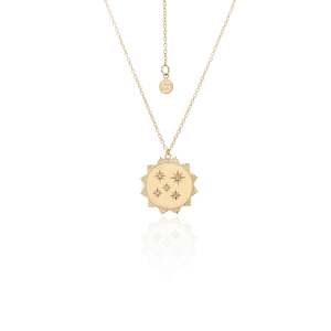 Talisman: Stars of Dreams / Gold + White Topaz / Necklace