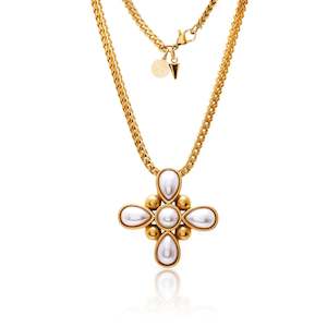 Best Sellers: Soleil / Necklace / Faux Pearl + Gold