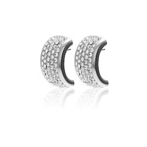 Diva / Statement Earrings / CZ + Silver