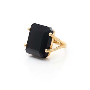 Prima Donna / Black Onyx + Gold / Ring