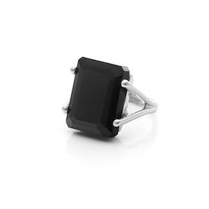 Prima Donna / Black Onyx + Silver / Ring