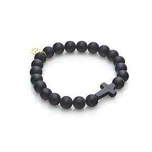 Men's Edit / Triumph / Bracelet / Black Onyx + Gold