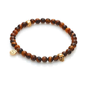 Men's Edit / Two Faced / Bracelet / Tigers Eye + Gold