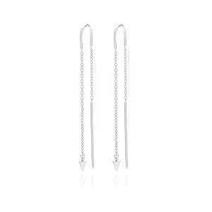 Superfine: Superfine / Spike Thread Earrings / Silver