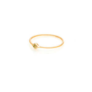 Superfine / Keepsake Ring / Peridot + Gold