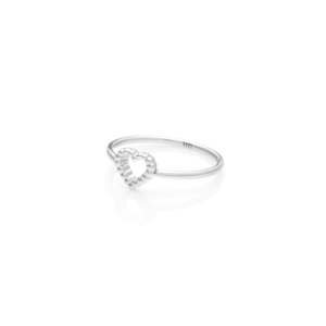 Superfine / Cutout Heart Ring / Silver