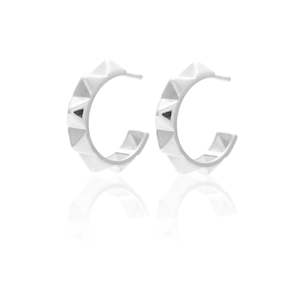 Olympia / Hoop Earrings / Silver