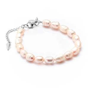 Blanc / Bracelet / Pearl + Silver