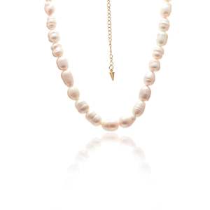 Pearls: Blanc / Necklace / Pearl + Gold