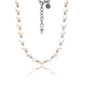 Lumina / Necklace / Pearl + Silver