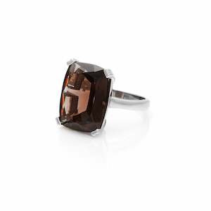 Theia: Goddess / Ring / Smokey Quartz + Silver