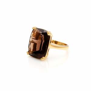 Theia: Goddess / Ring / Smokey Quartz + Gold