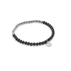 Icons: Party At The Front / Bracelet / Black Onyx + Silver