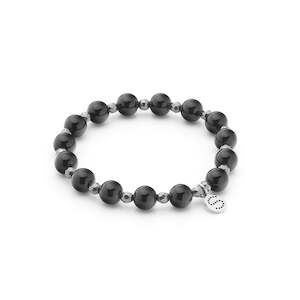 Icons: Aurora / Bracelet / Black Onyx + Silver