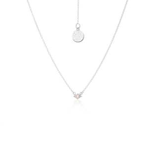 Superfine: Superfine / Necklace / Keepsake / Rose Quartz + Silver