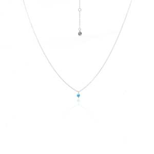 Superfine / Mini Turquoise Necklace / Silver