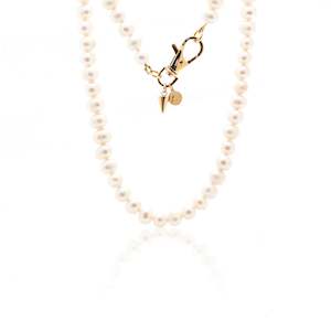 Perla / Necklace / Pearl + Gold