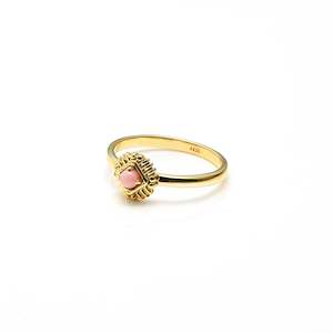 Petite Pink Opal / Ring / Gold