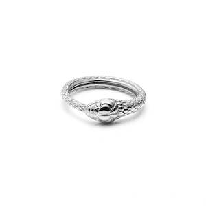 Infinity / Ring / Clear + Silver