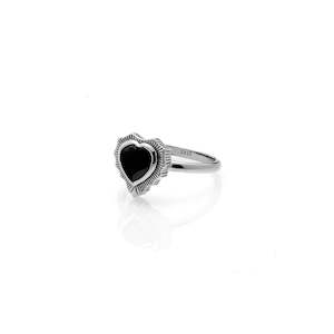 Amour / Ring / Black Spinel + Silver