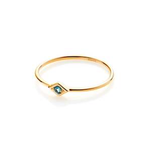 Superfine / Ring / Keepsake / Blue Topaz + Gold