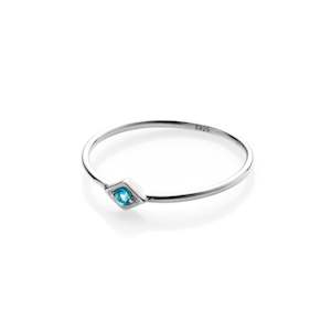 Superfine / Ring / Keepsake / Blue Topaz + Silver