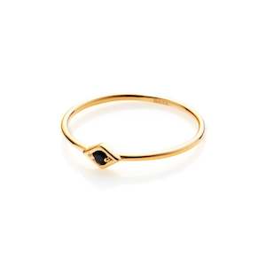 Superfine / Ring / Keepsake / Black Spinel + Gold