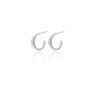 Small Infinity / Hoops Earrings / Silver