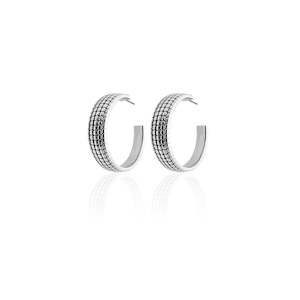 Romantique / Hoop Earrings / Silver